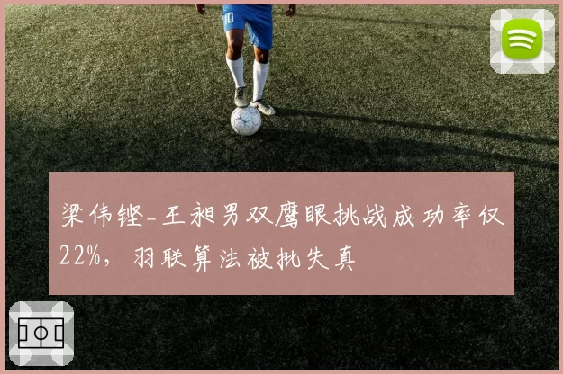 梁伟铿_王昶男双鹰眼挑战成功率仅22%,羽联算法被批失真